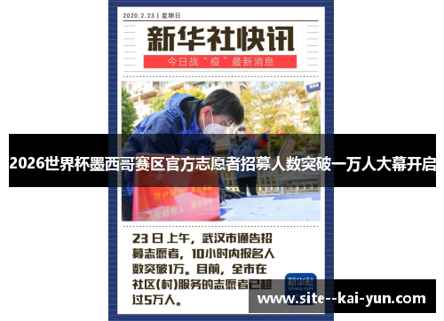 2026世界杯墨西哥赛区官方志愿者招募人数突破一万人大幕开启